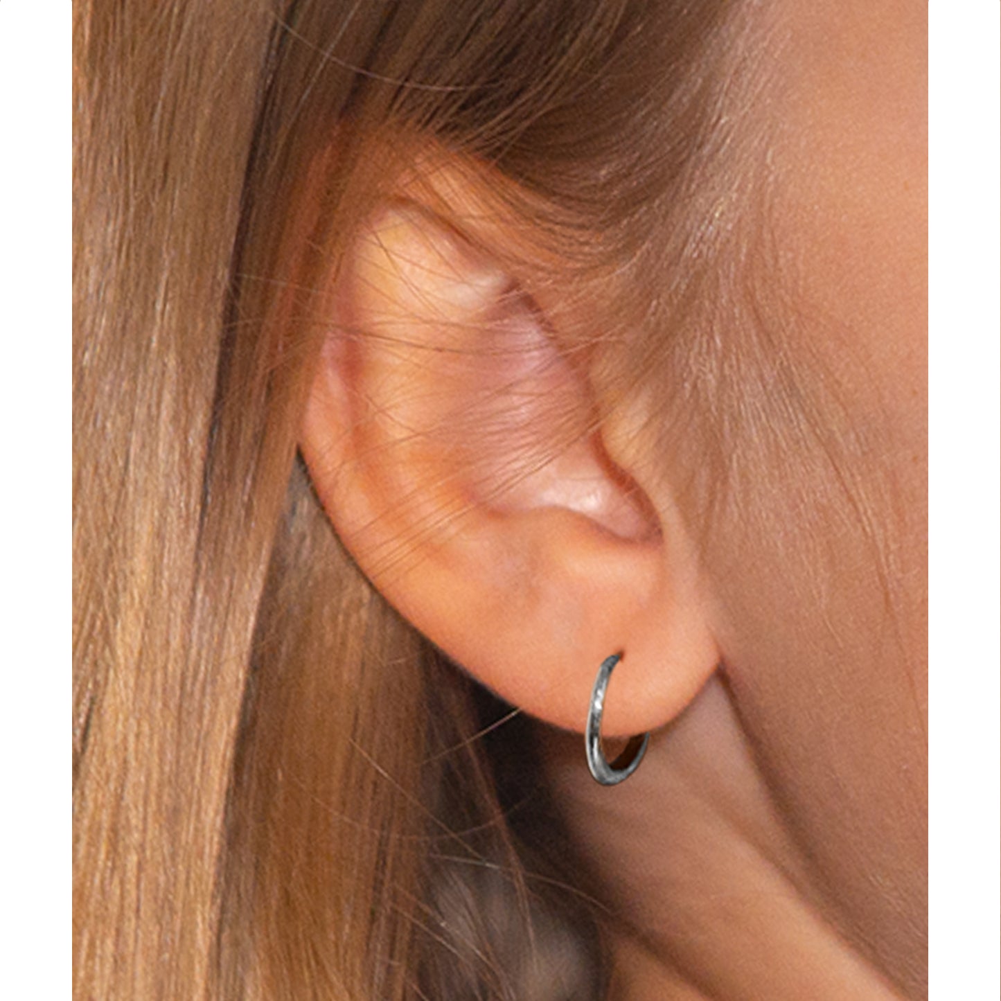Aros Argollitas Silver 12mm