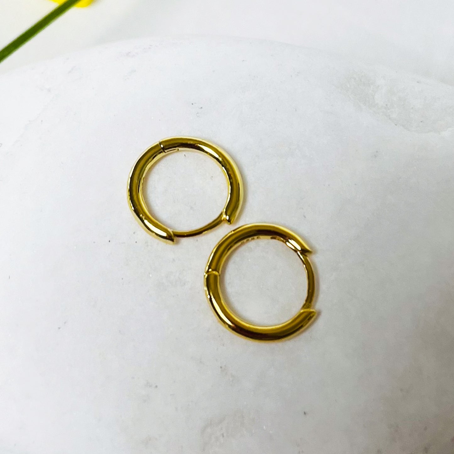 Aros Argollitas Gold 12mm