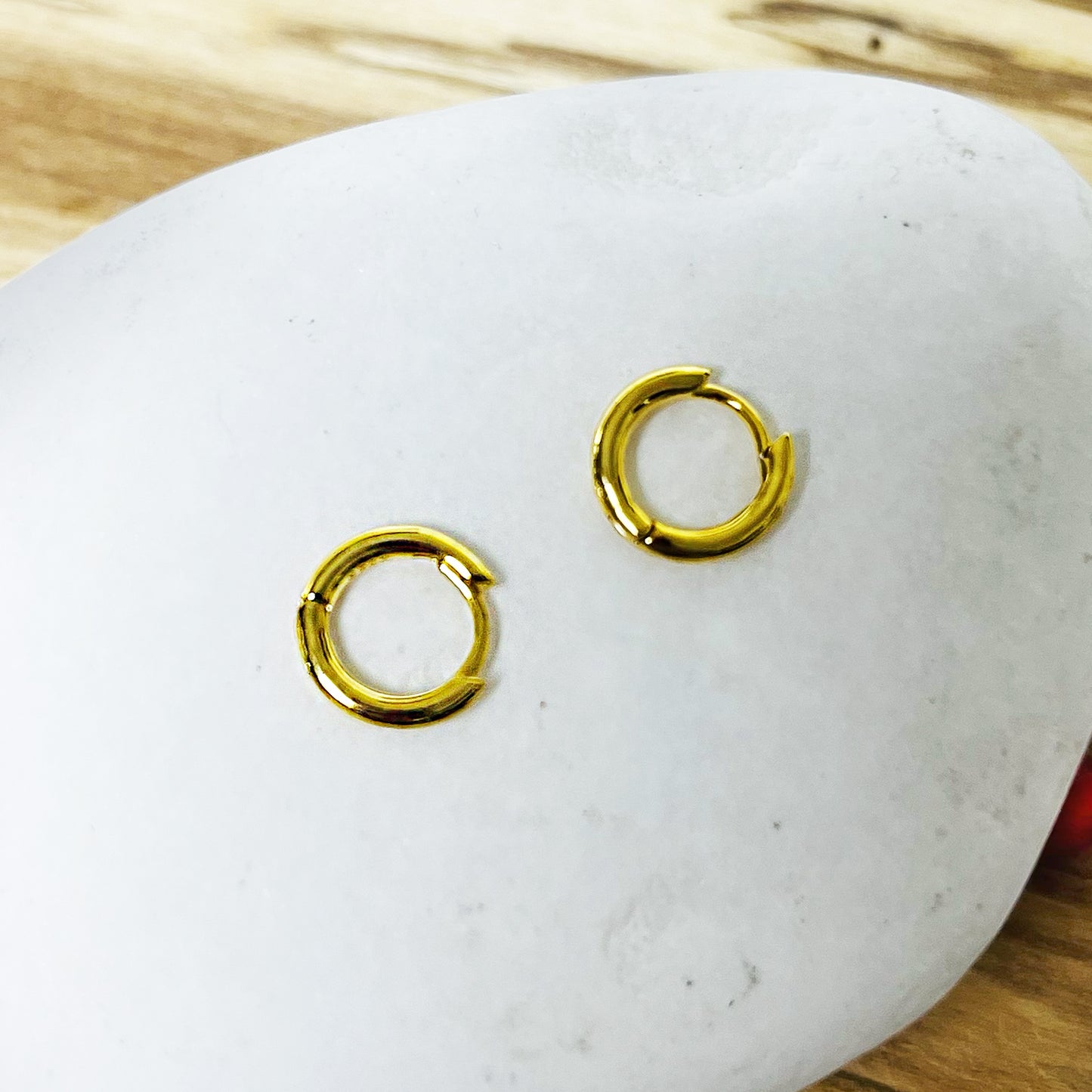 Aros Argollitas Gold 10mm