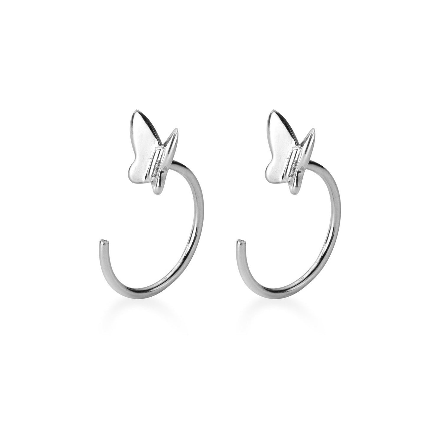 Argollas Mariposa Silver