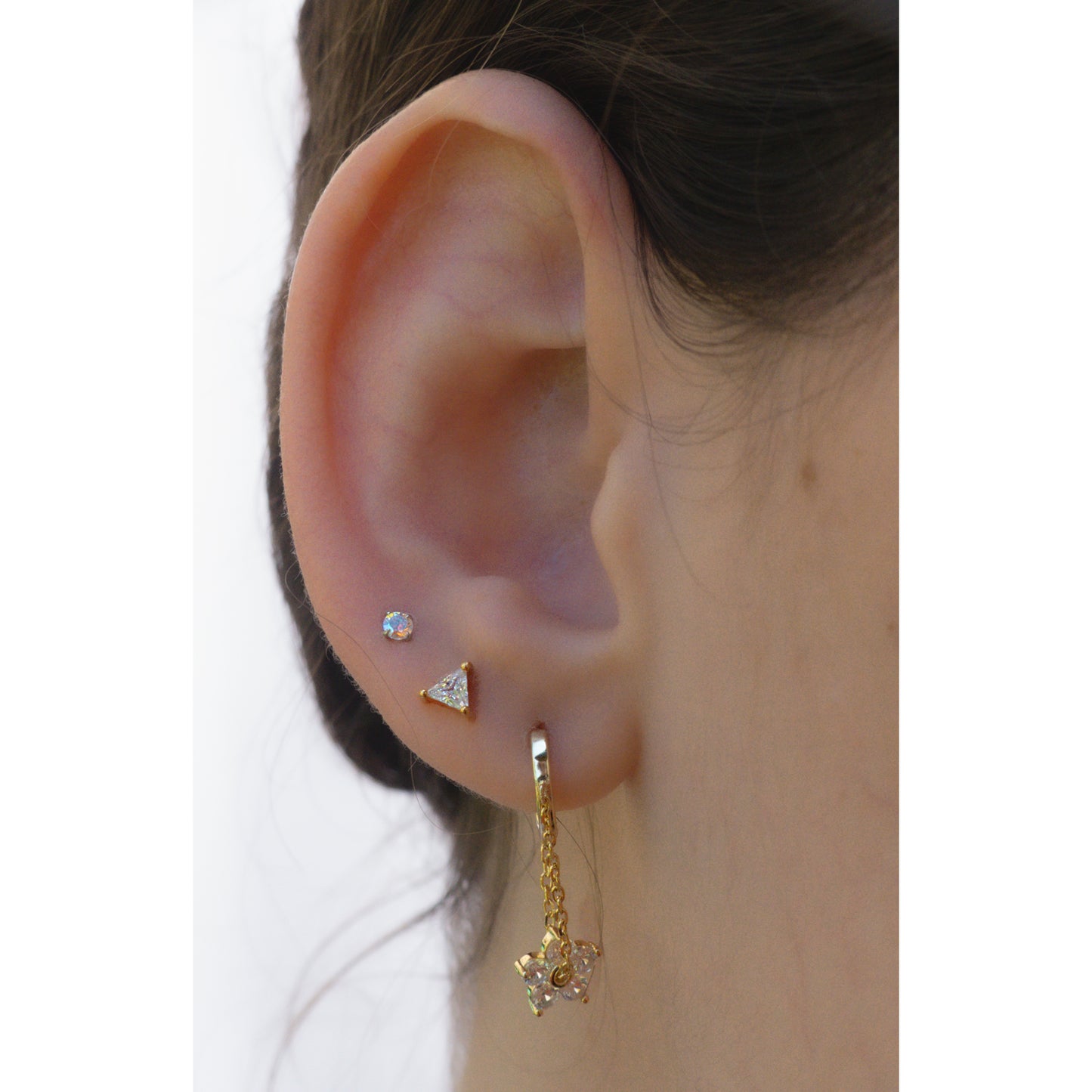 Argollas Cadenita y Flor