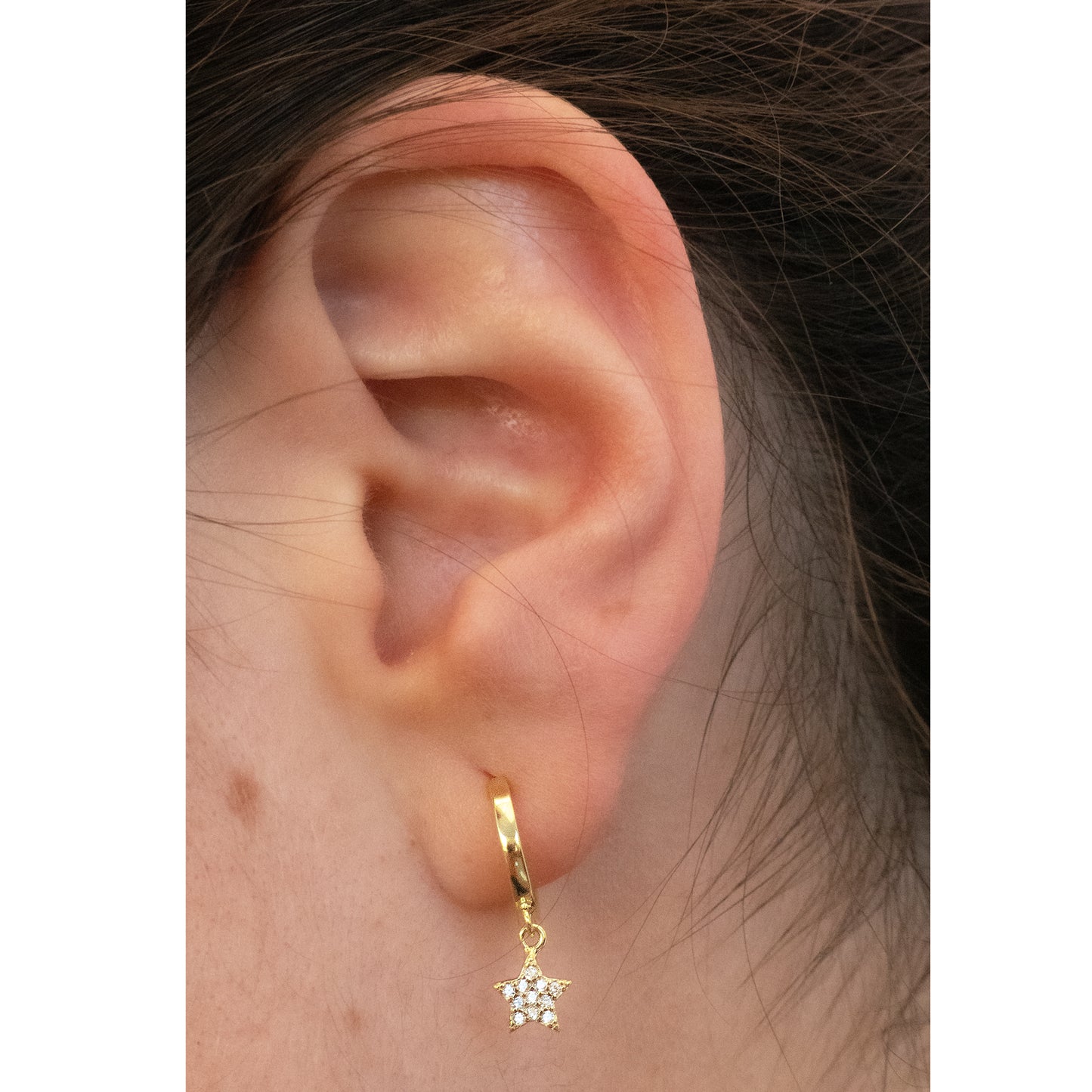 Argolla Estrellas con Circones Gold