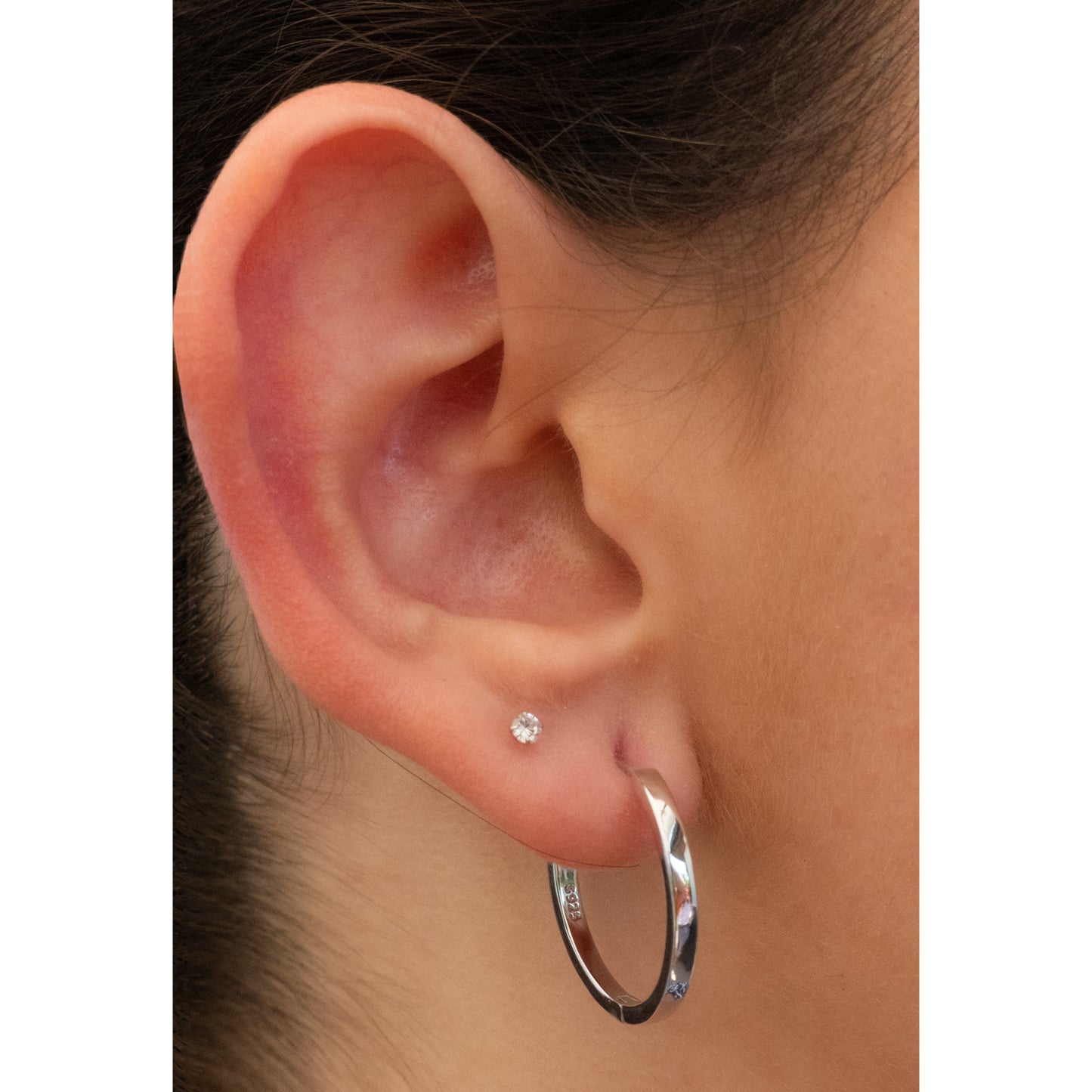 Argollas Lisas Silver 23mm