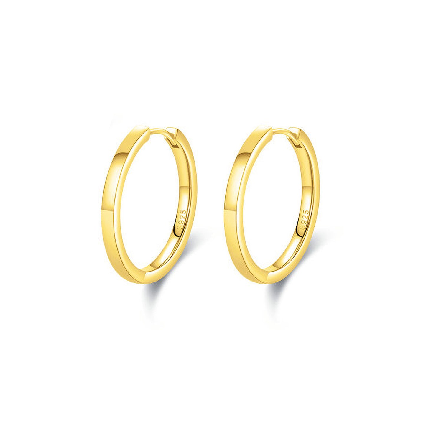 Argollas Lisas Gold 23mm
