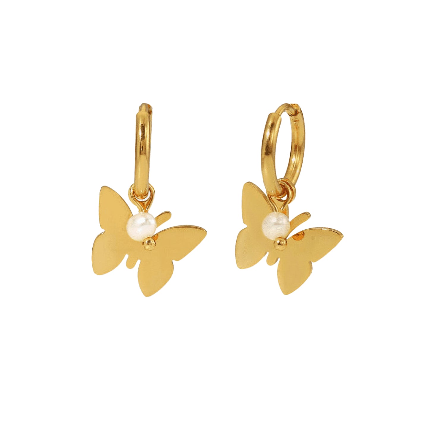 Argollas Mariposa Perla