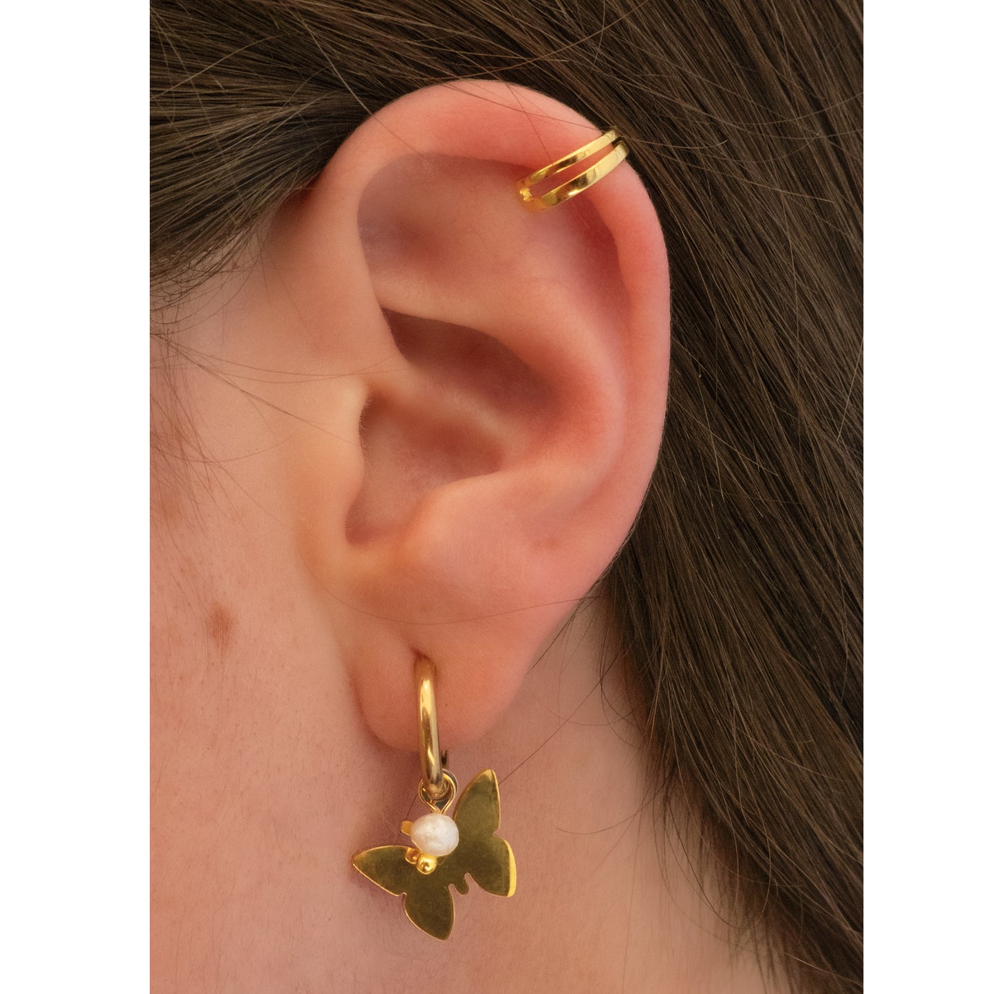 Earcuff Gold Doble