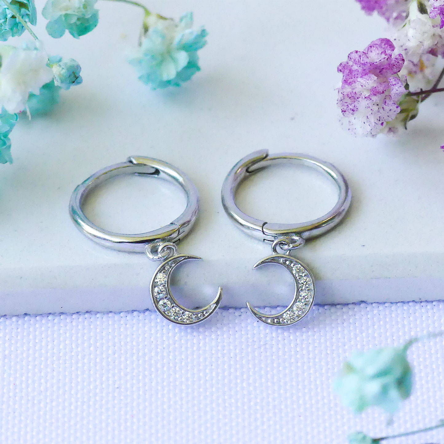 Argollas Lunitas Silver