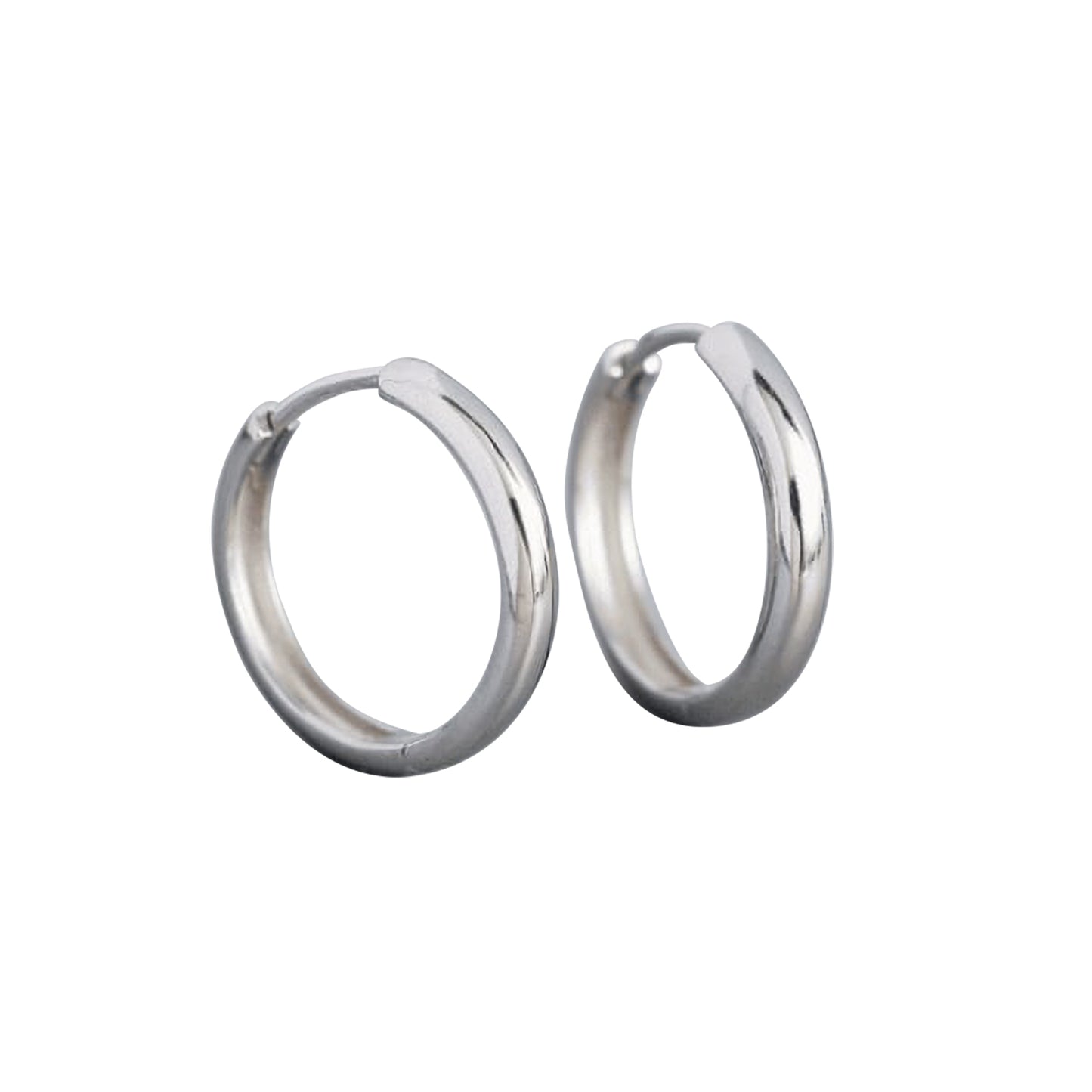 Argollas Clasic Silver 20mm