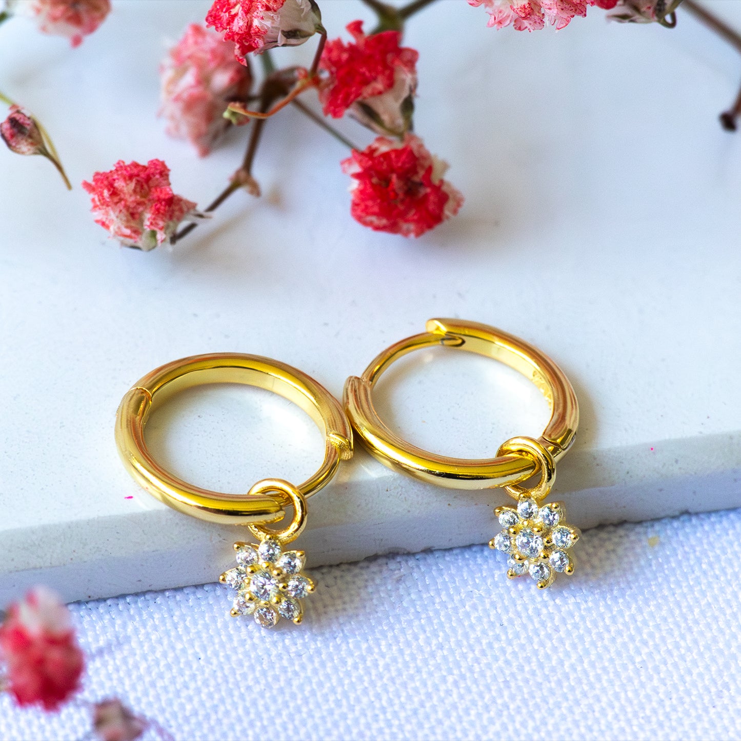 Argollas Flor de Circones