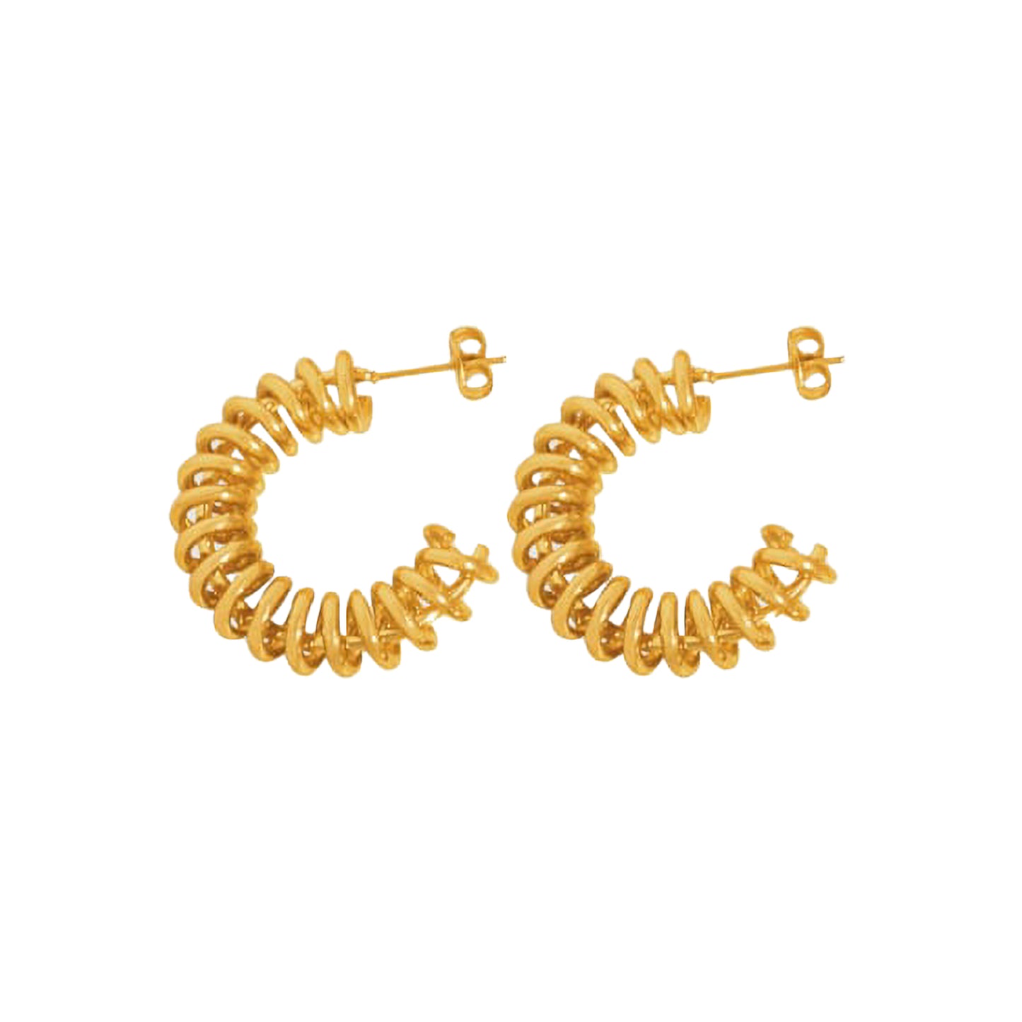 Argollas Espiral Gold
