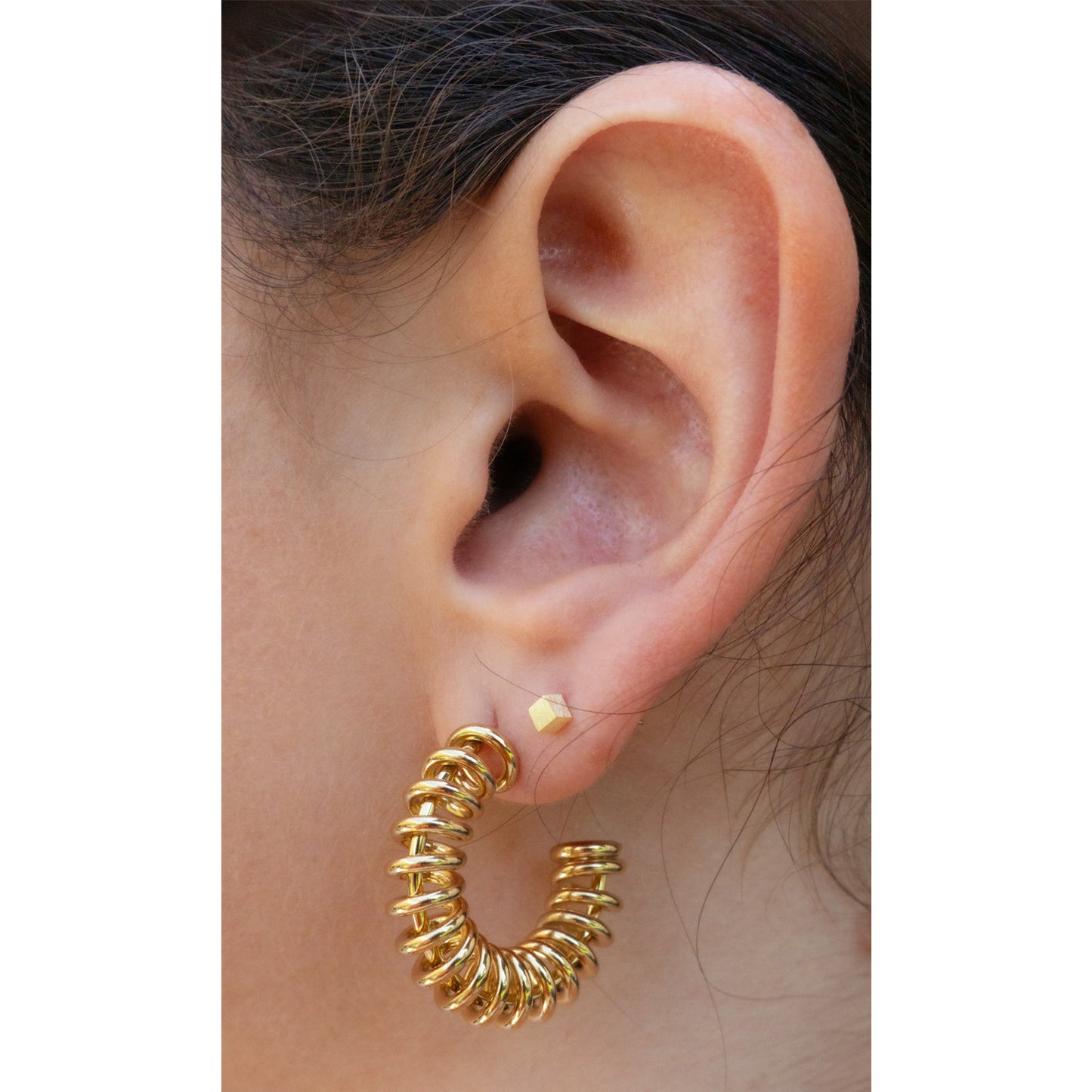 Argollas Espiral Gold