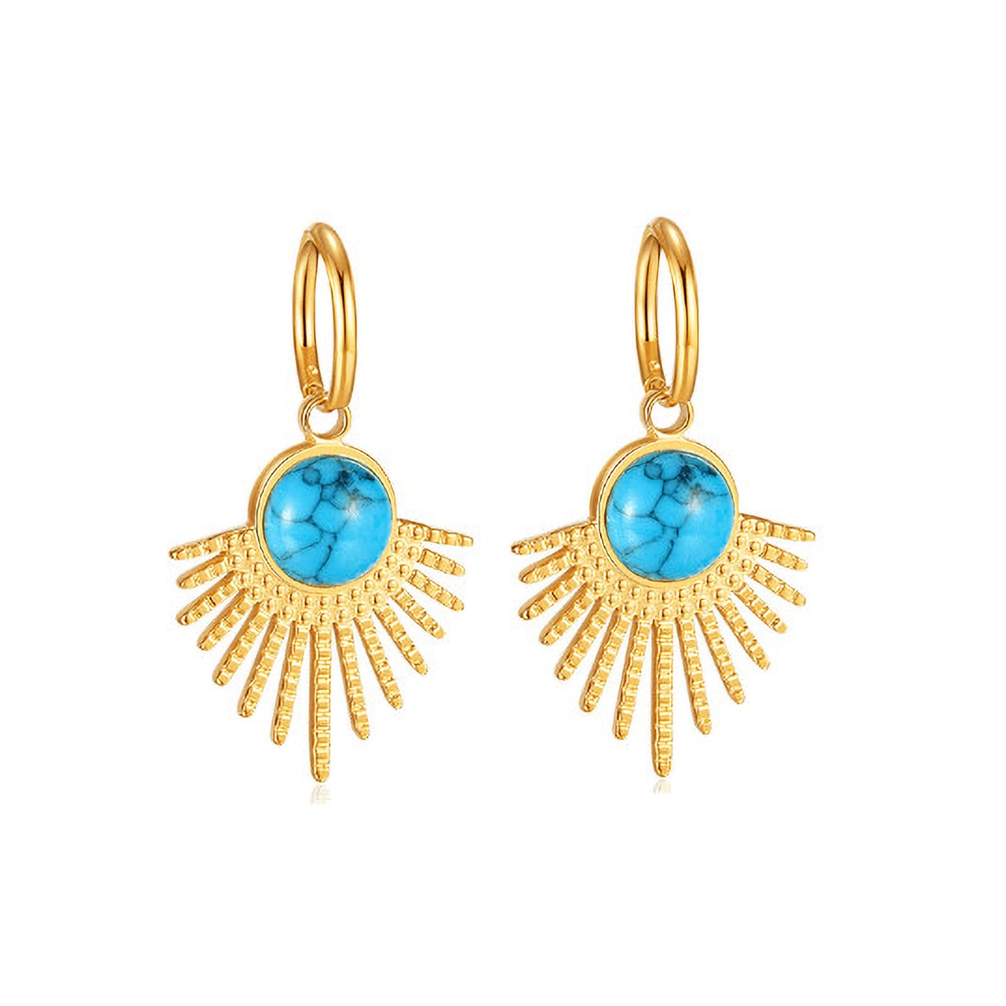 Argollas Rayo Turquesa