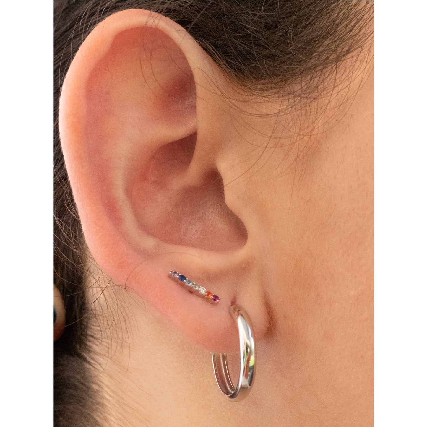 Argollas Clasic Silver 20mm