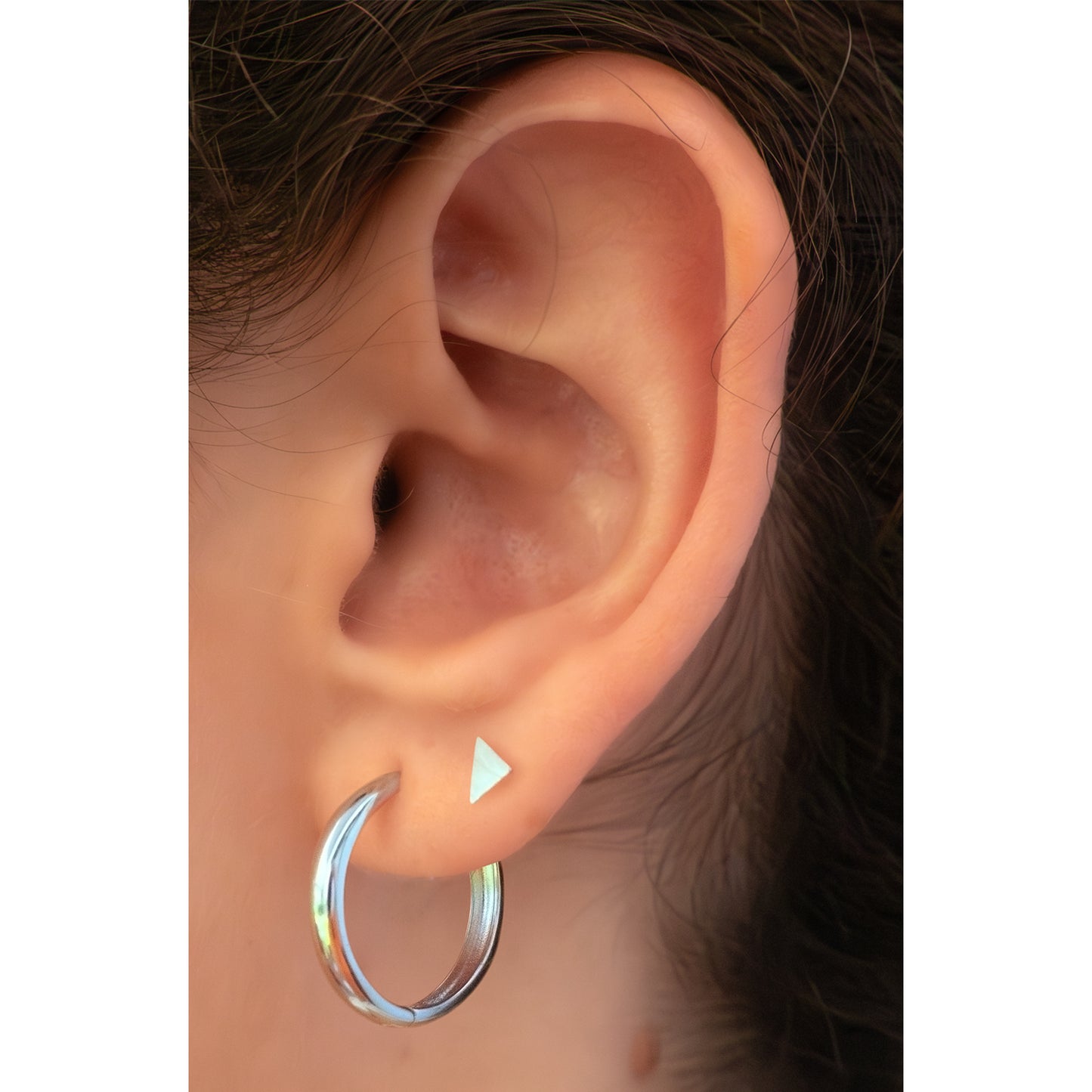 Argollas Clasic Silver 20mm