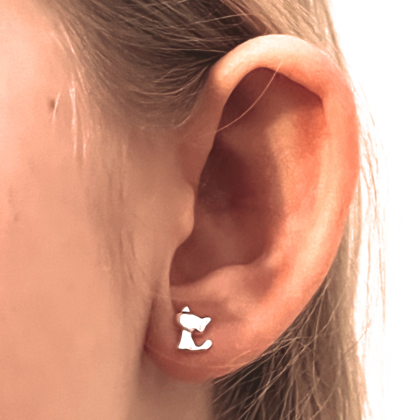 Aros Gatitos Silver