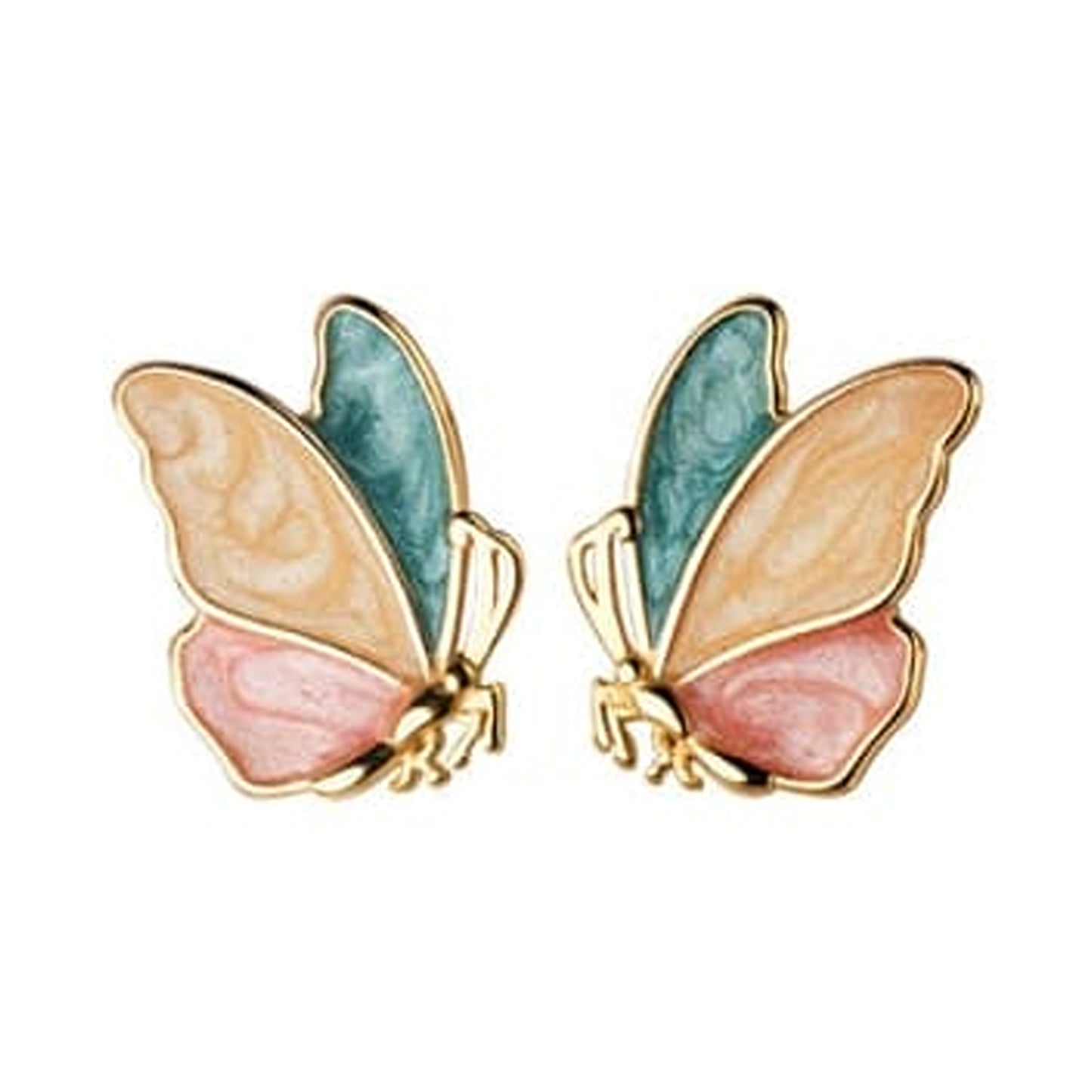 Aros Mariposa Multicolor