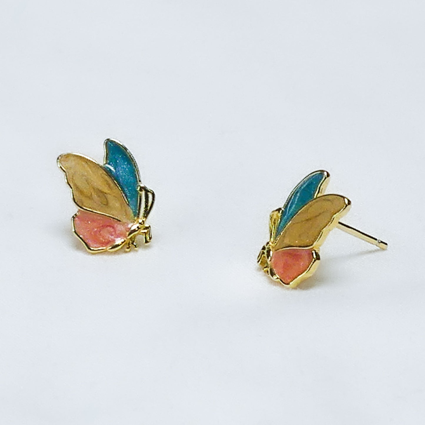 Aros Mariposa Multicolor