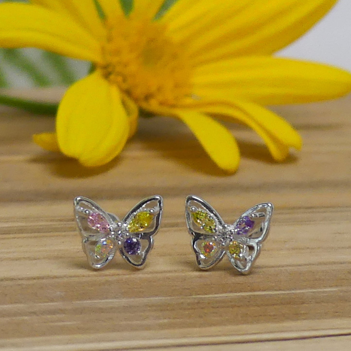 Aros Mariposa Colores