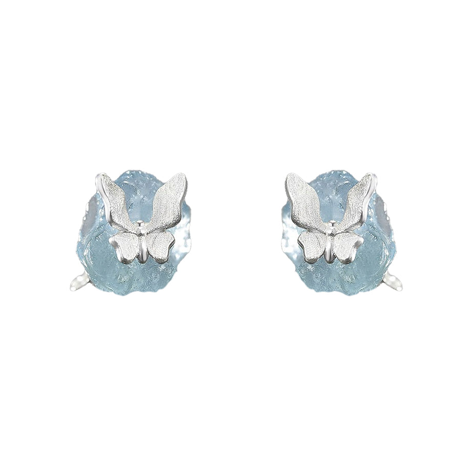 Aros Mariposa en Piedra Azul