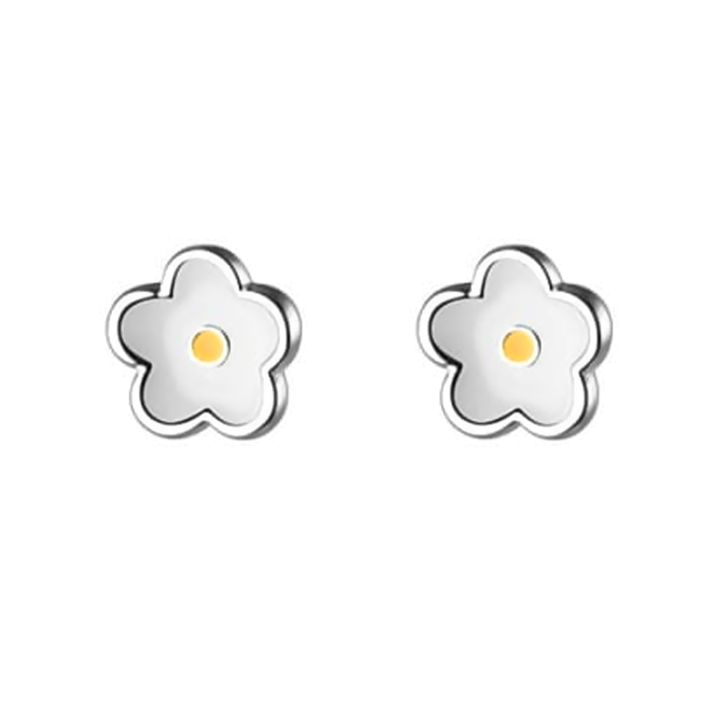 Aros Florcita Blanca