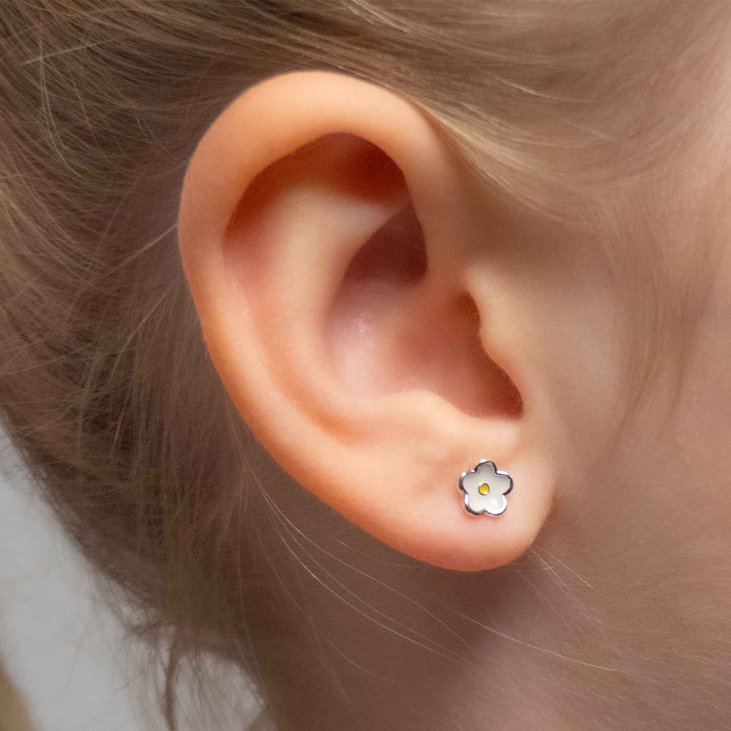 Aros Florcita Blanca