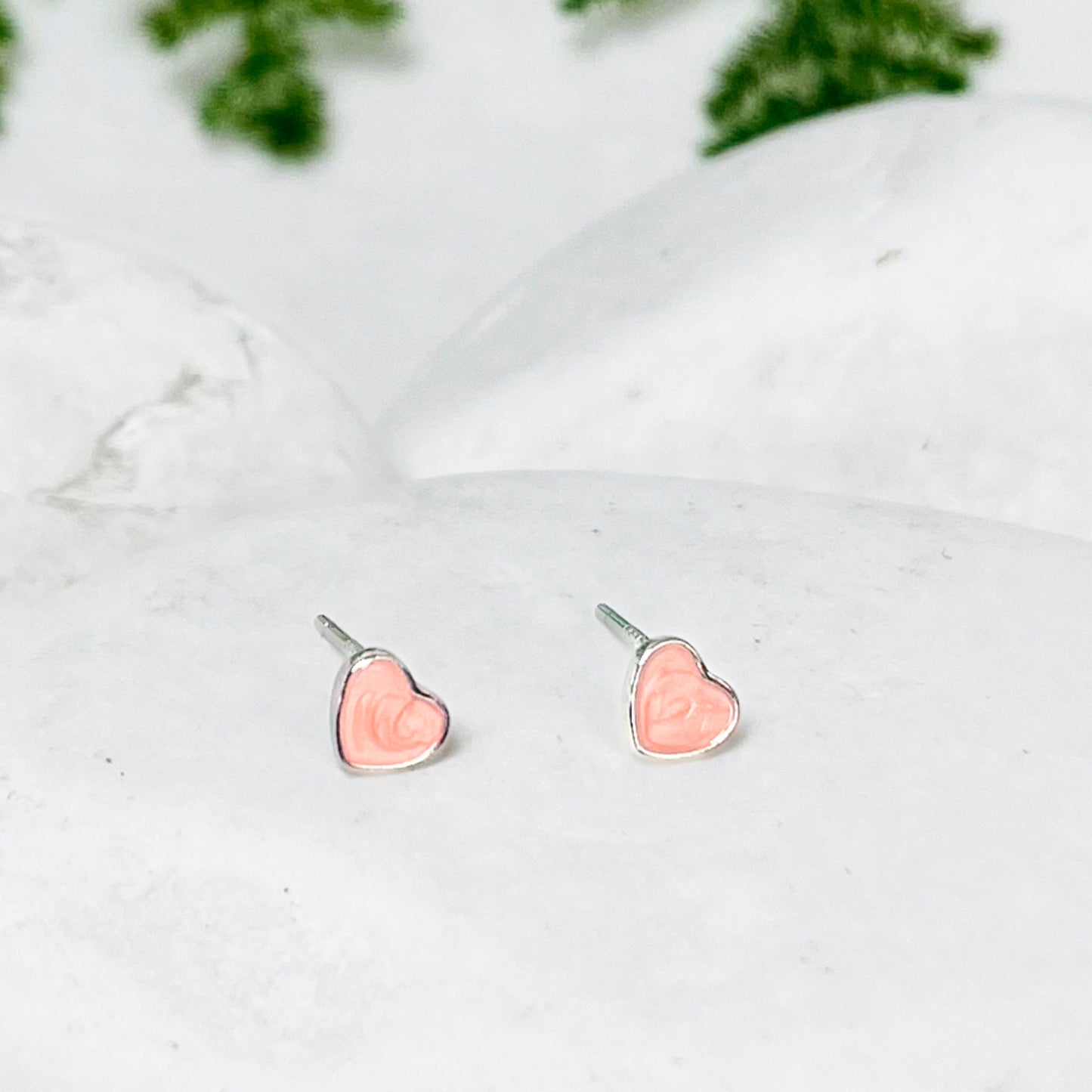Aros Corazones Silver
