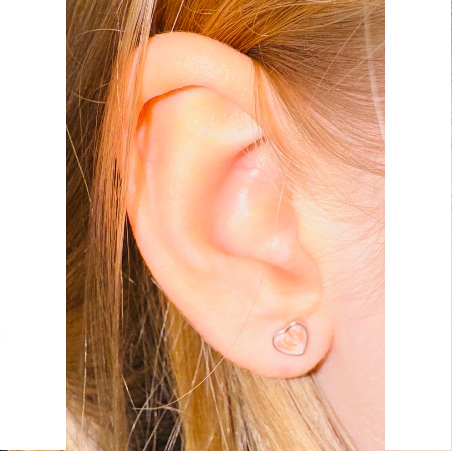 Aros Corazones Silver
