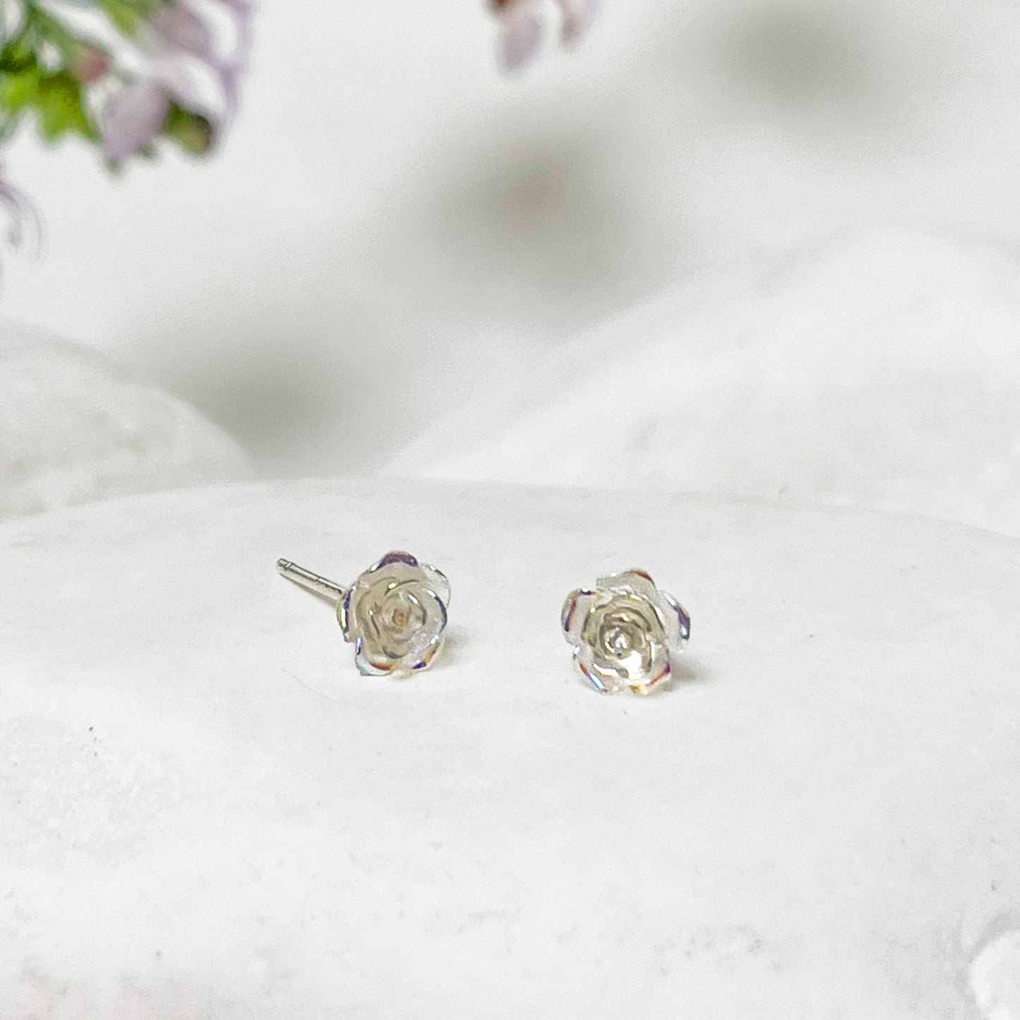 Aros Florcita Traslúcida