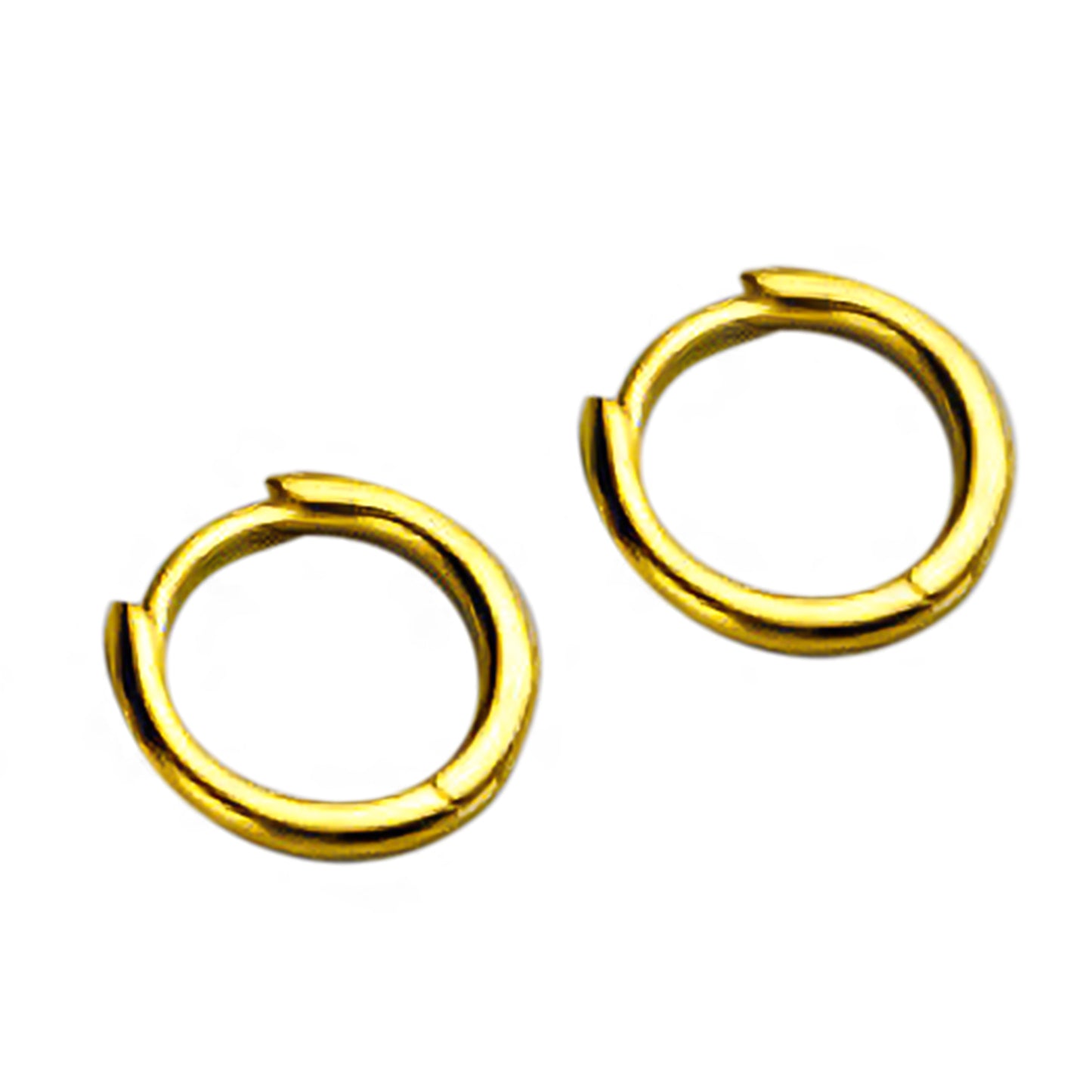 Aros Argollitas Gold 12mm