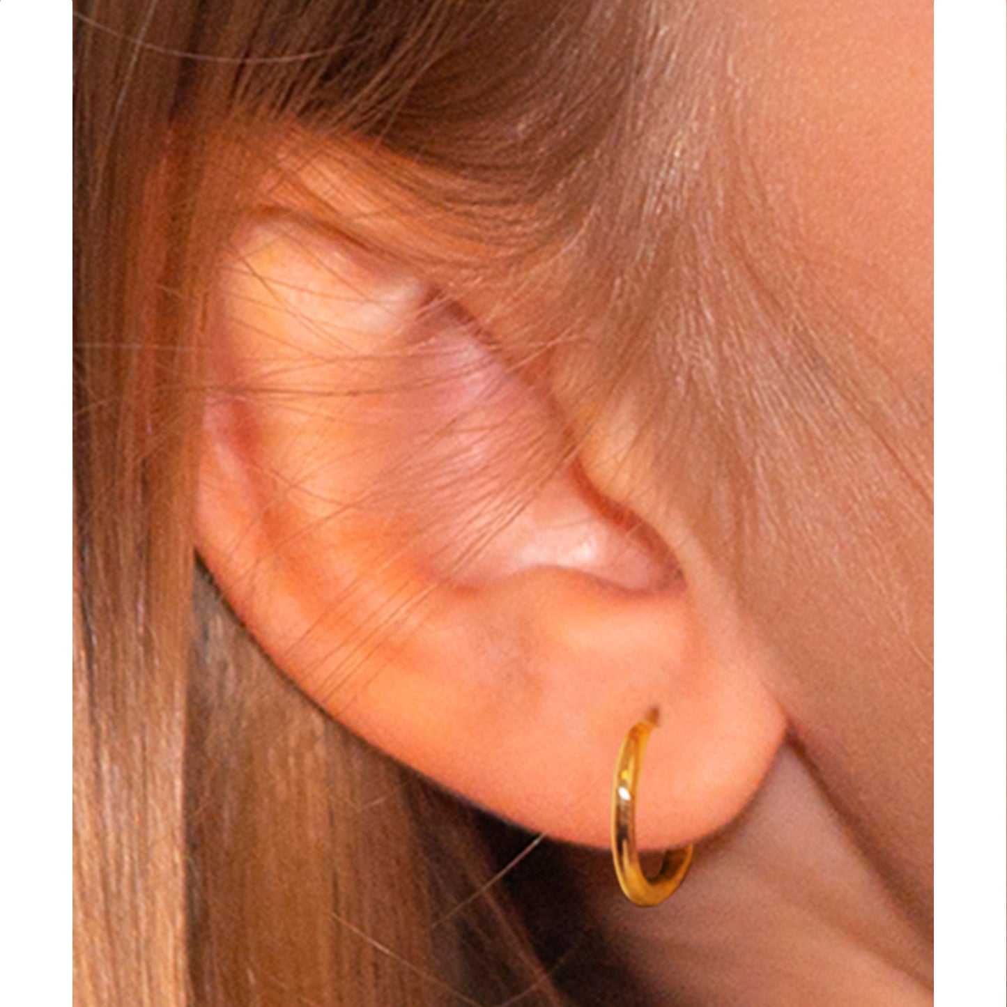 Aros Argollitas Gold 12mm