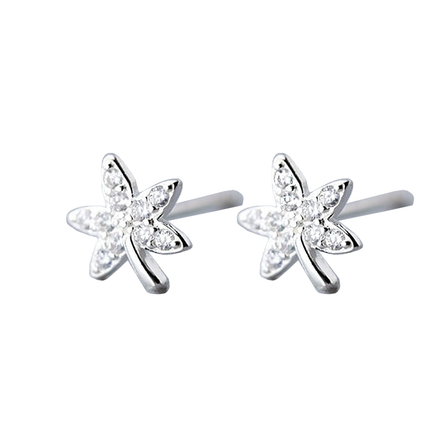 Aros Hojas Silver