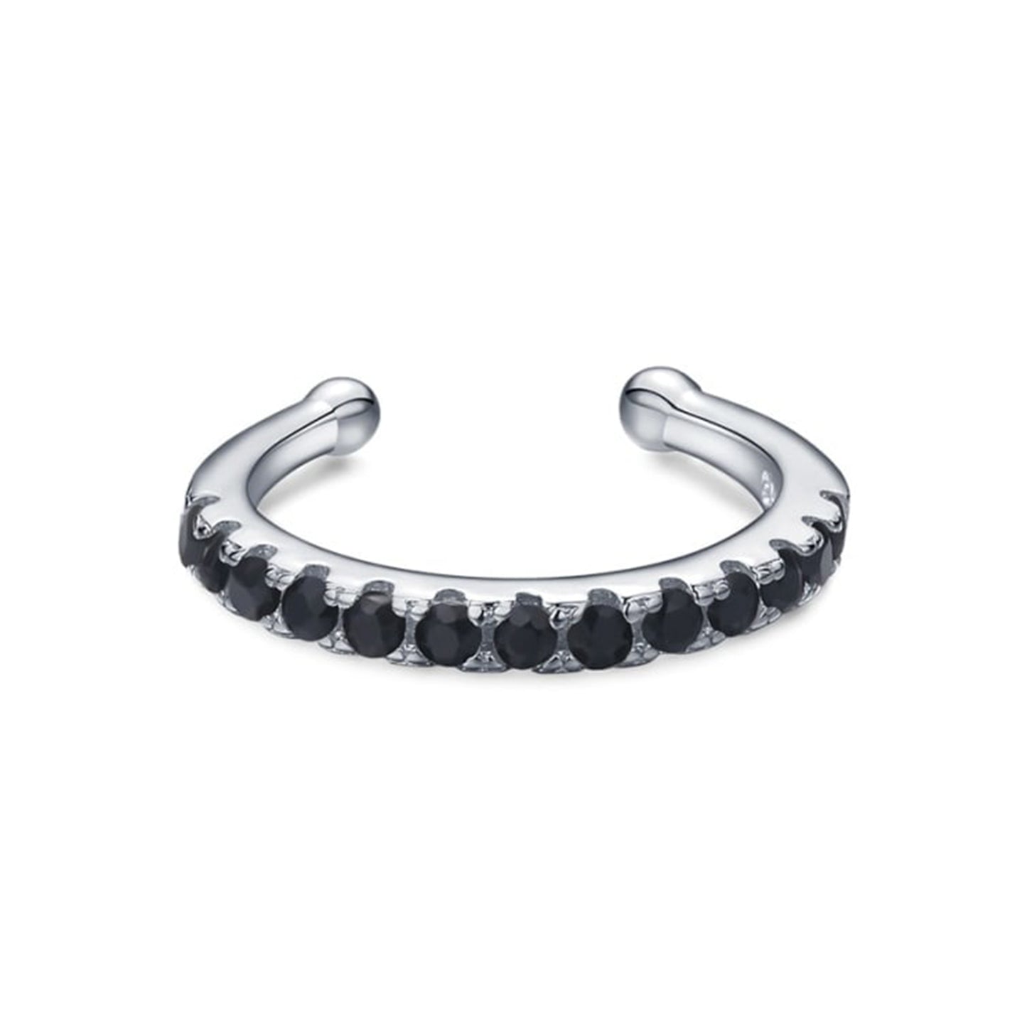 Earcuff Circón Negro