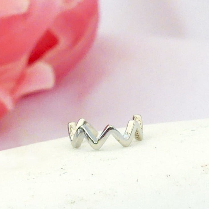 Earcuff Zig Zag Silver