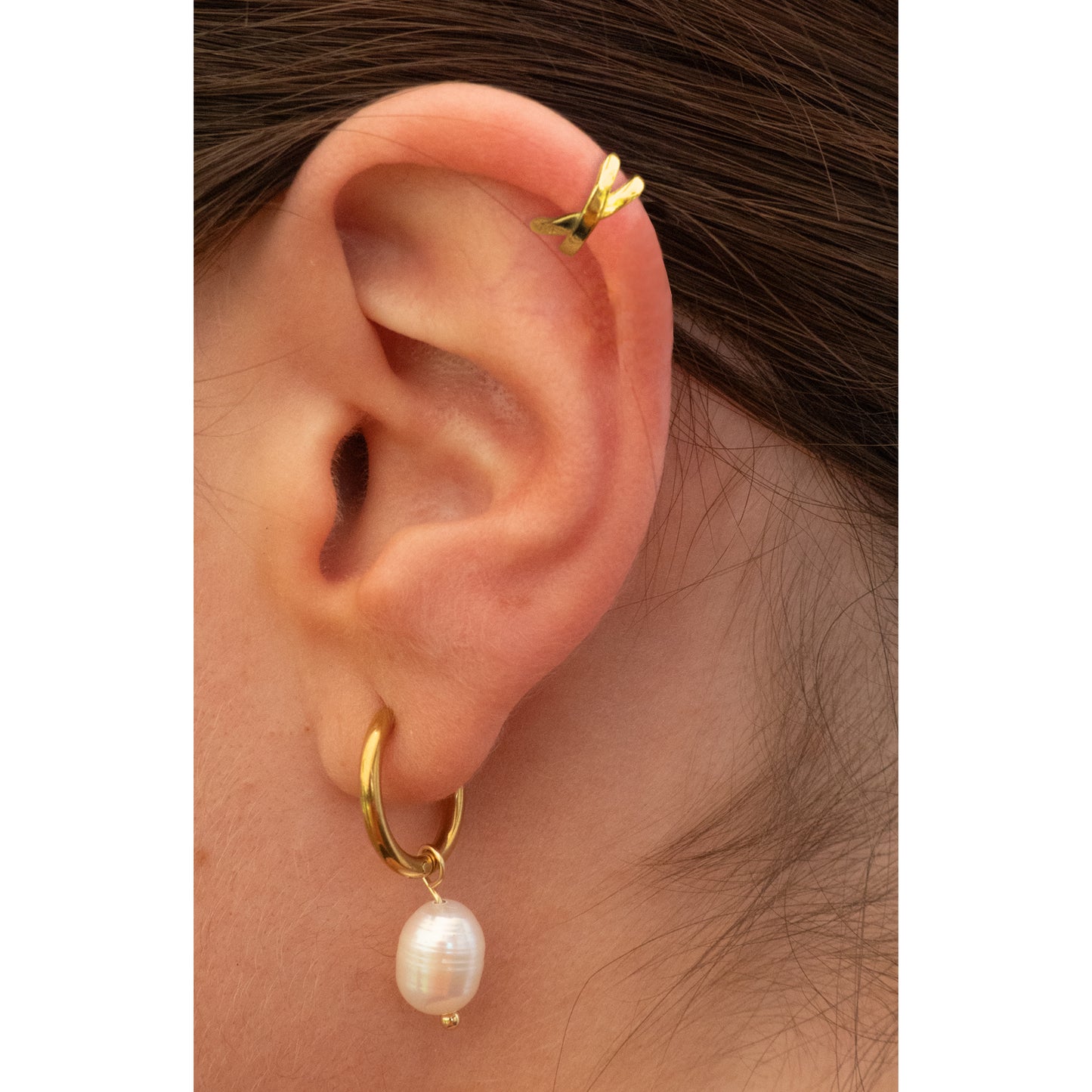 Earcuff Gold Cruzado