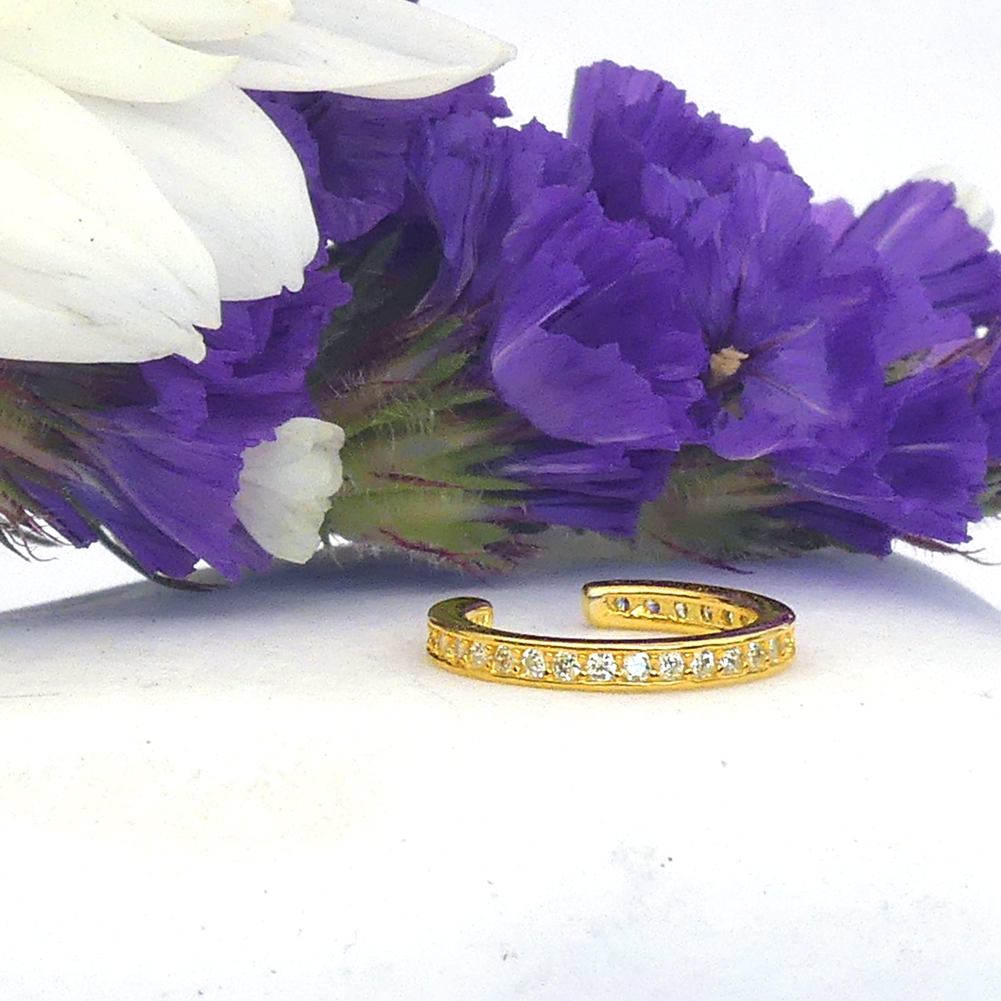 Earcuff Circón Oro