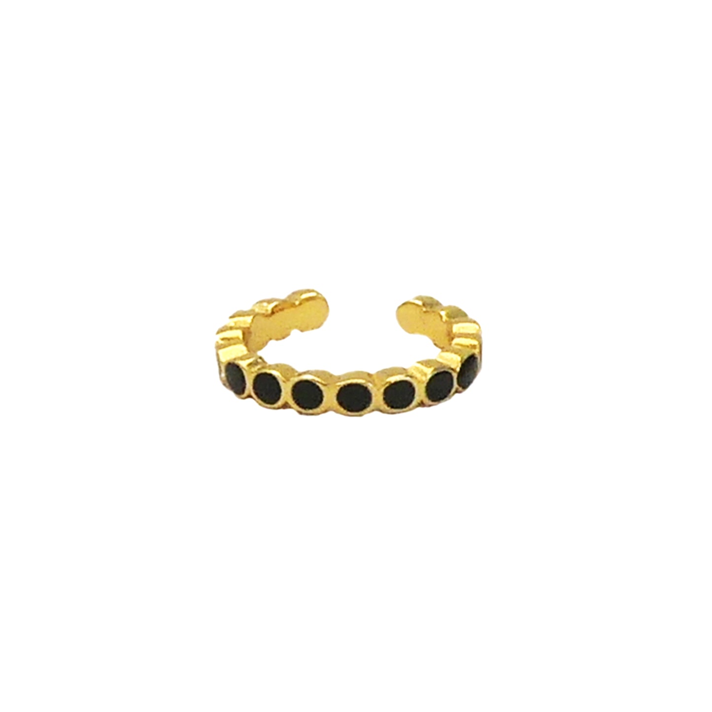 Earcuff Gold Negro