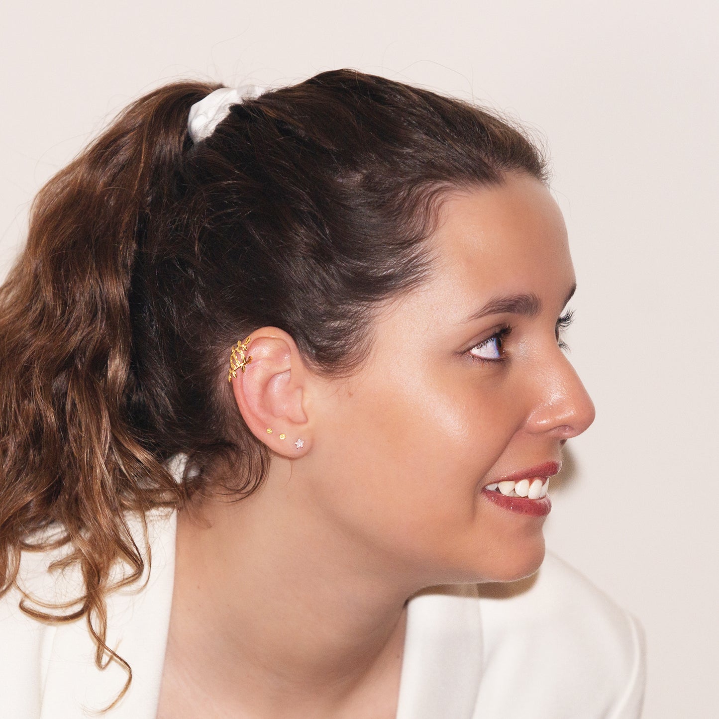 Earcuff Hojas Gold
