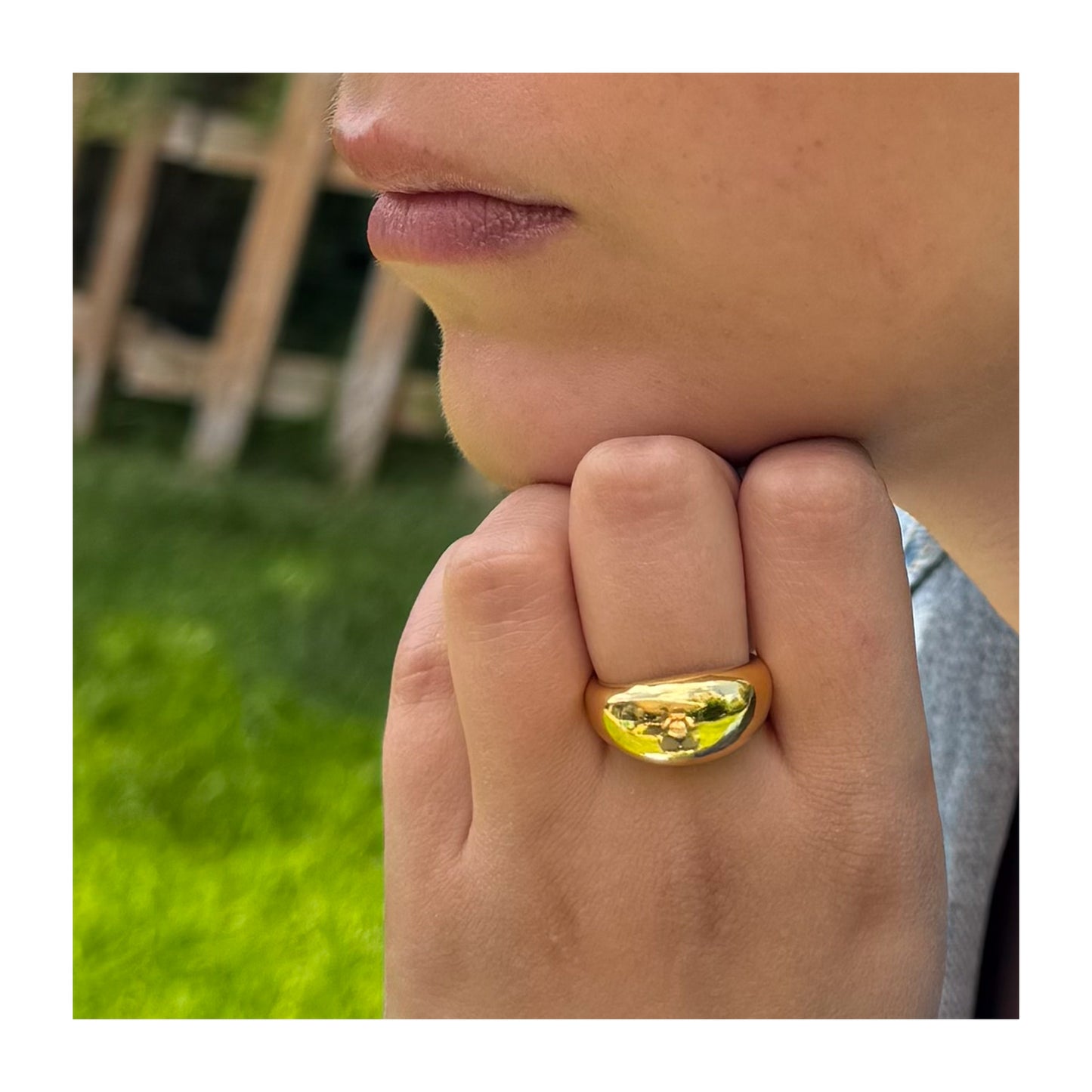 Anillo Esfera Trendy Gold
