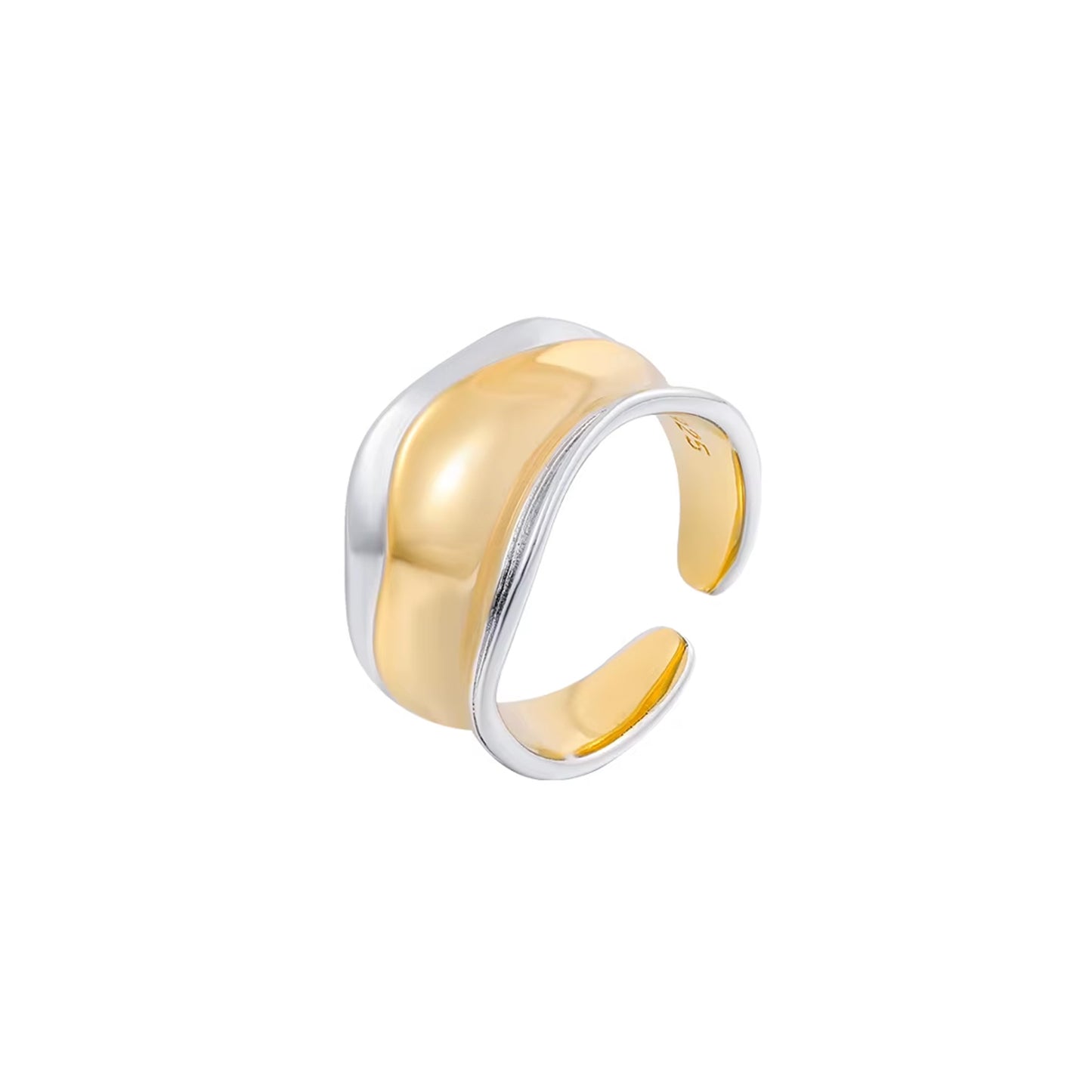 Anillo Lisa Bicolor