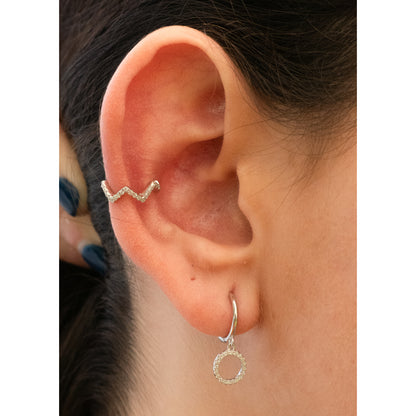 Earcuff Zig Zag Circones Silver