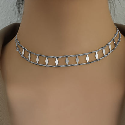 Collar Rombos Silver